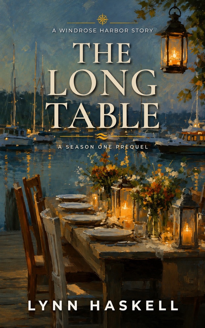 Cover of The Long Table, a free Windrose Harbor prequel by Lynn Haskell